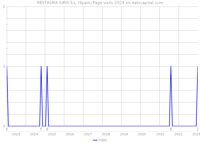 RESTAURA IURIS S.L. (Spain) Page visits 2024 