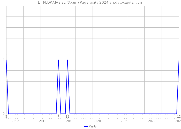 LT PEDRAJAS SL (Spain) Page visits 2024 