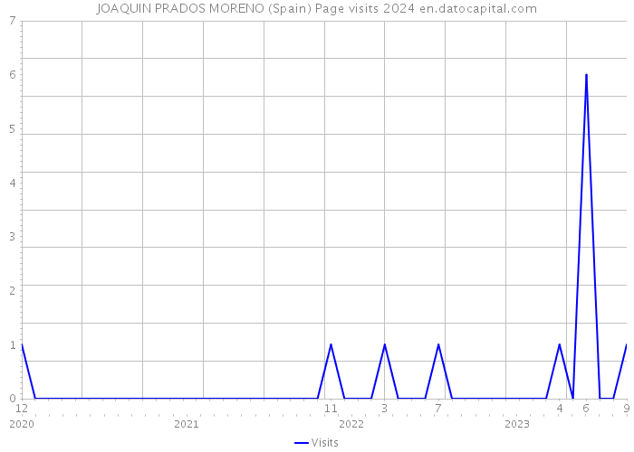 JOAQUIN PRADOS MORENO (Spain) Page visits 2024 