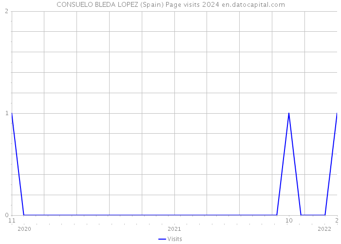 CONSUELO BLEDA LOPEZ (Spain) Page visits 2024 