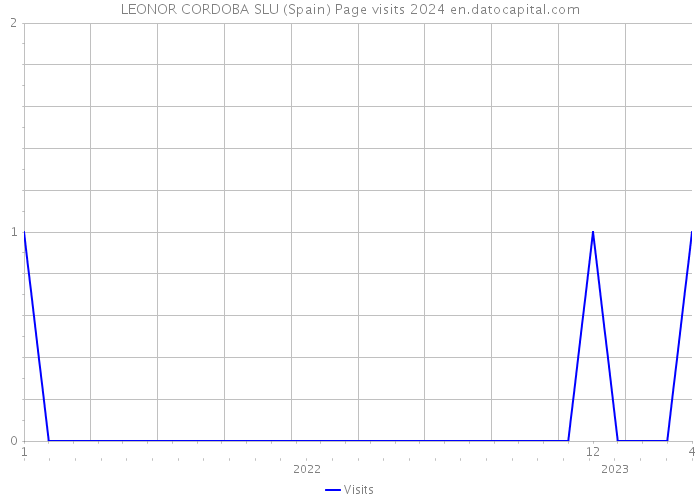 LEONOR CORDOBA SLU (Spain) Page visits 2024 