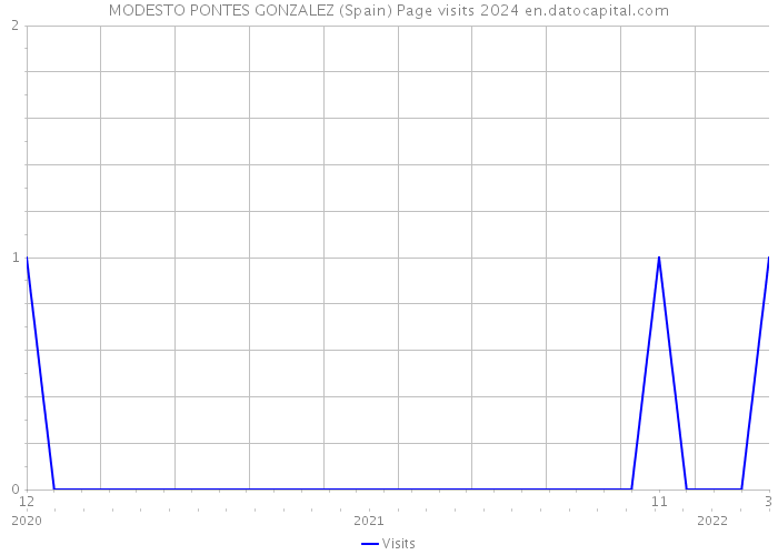 MODESTO PONTES GONZALEZ (Spain) Page visits 2024 