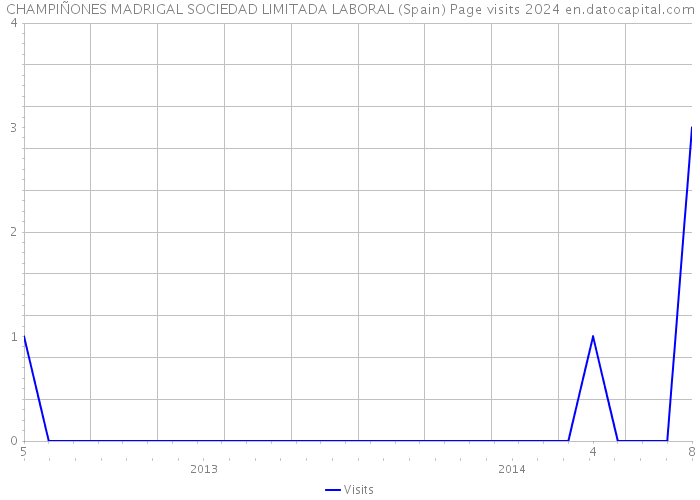 CHAMPIÑONES MADRIGAL SOCIEDAD LIMITADA LABORAL (Spain) Page visits 2024 