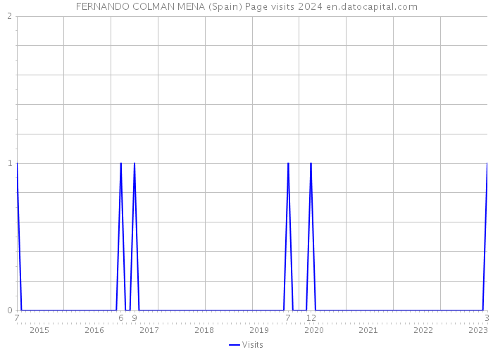 FERNANDO COLMAN MENA (Spain) Page visits 2024 