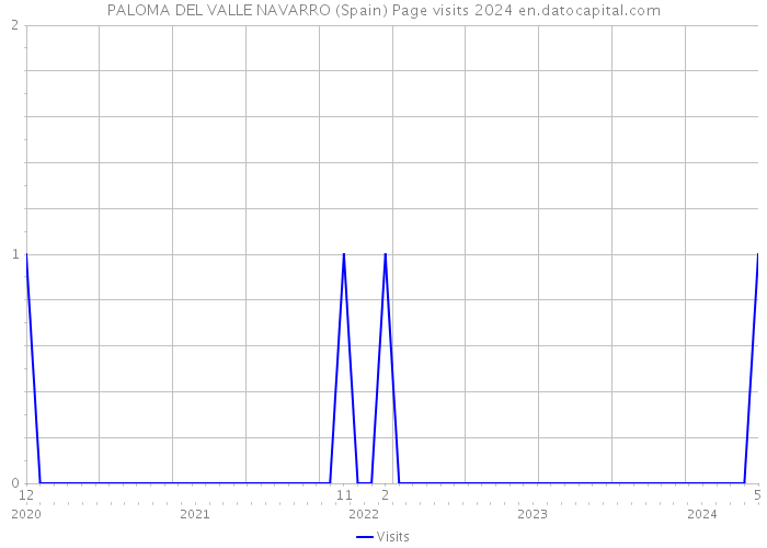 PALOMA DEL VALLE NAVARRO (Spain) Page visits 2024 