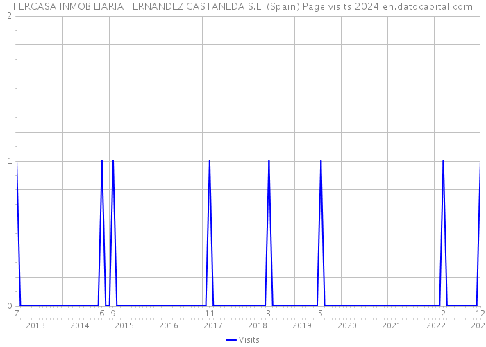 FERCASA INMOBILIARIA FERNANDEZ CASTANEDA S.L. (Spain) Page visits 2024 