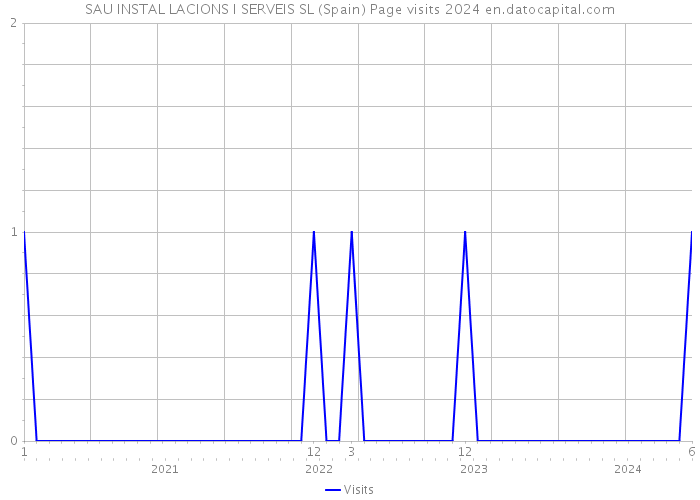 SAU INSTAL LACIONS I SERVEIS SL (Spain) Page visits 2024 