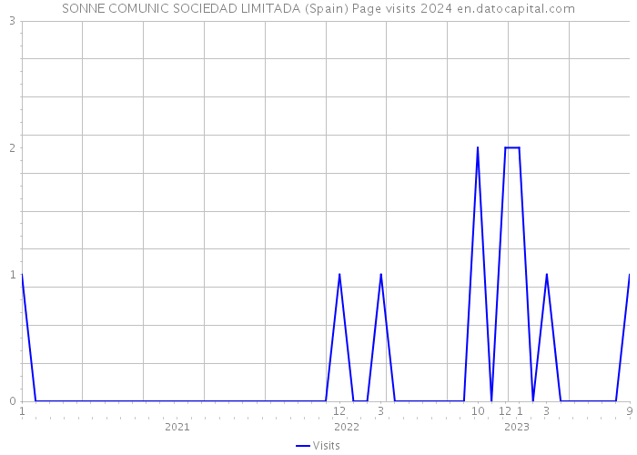 SONNE COMUNIC SOCIEDAD LIMITADA (Spain) Page visits 2024 
