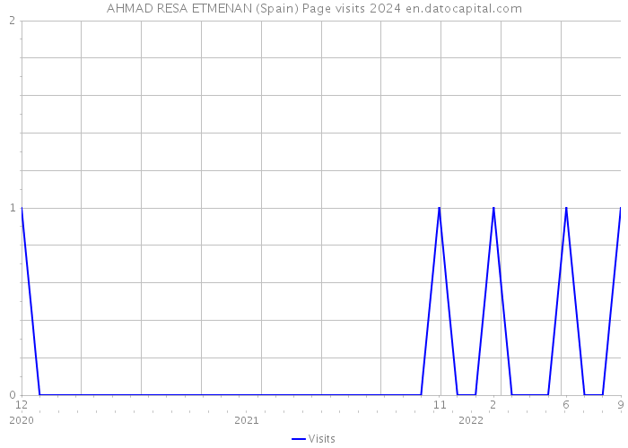 AHMAD RESA ETMENAN (Spain) Page visits 2024 