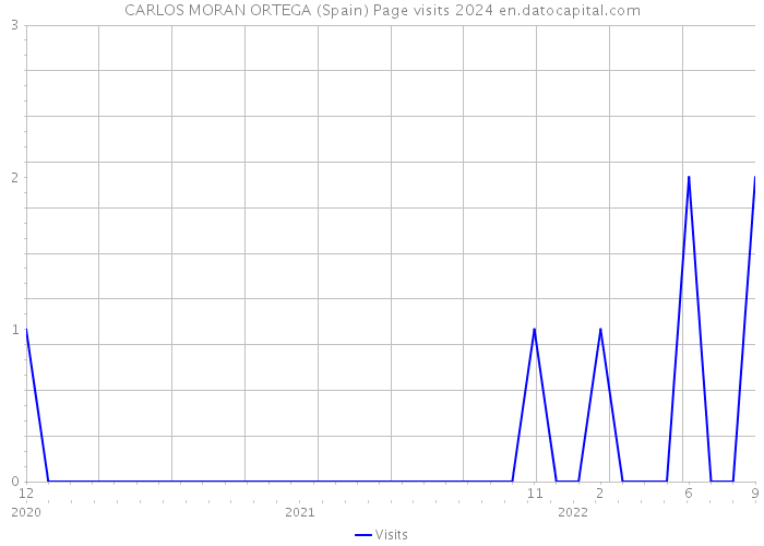 CARLOS MORAN ORTEGA (Spain) Page visits 2024 