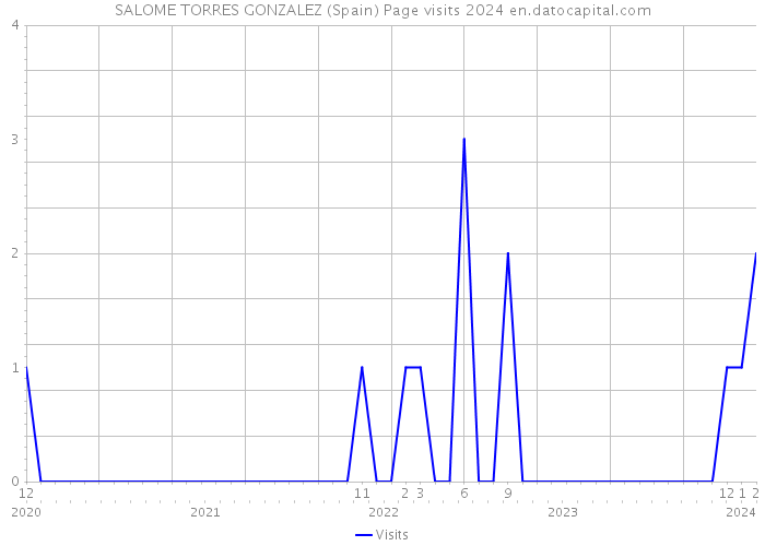 SALOME TORRES GONZALEZ (Spain) Page visits 2024 