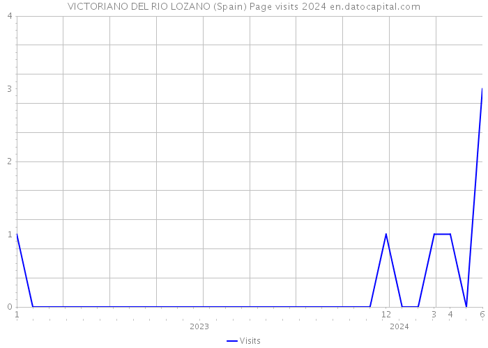 VICTORIANO DEL RIO LOZANO (Spain) Page visits 2024 