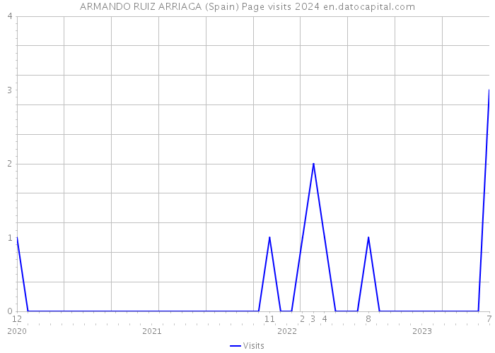 ARMANDO RUIZ ARRIAGA (Spain) Page visits 2024 