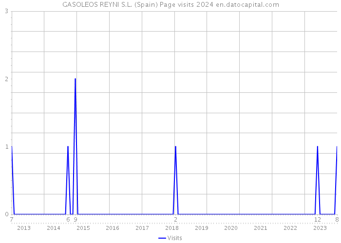 GASOLEOS REYNI S.L. (Spain) Page visits 2024 