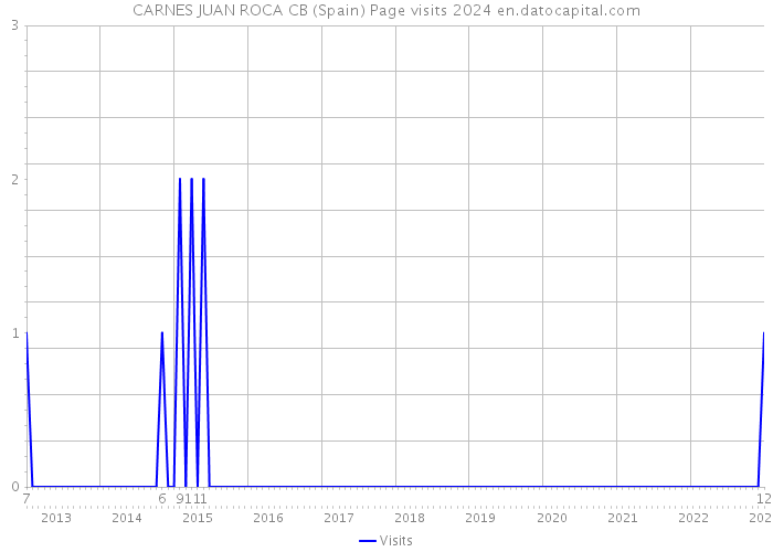 CARNES JUAN ROCA CB (Spain) Page visits 2024 