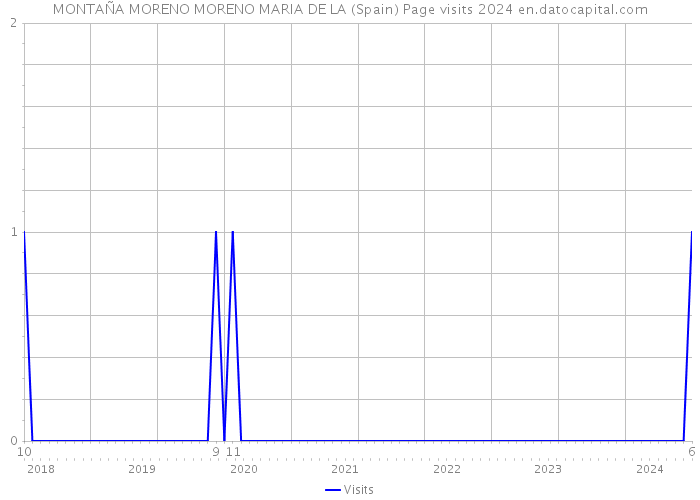 MONTAÑA MORENO MORENO MARIA DE LA (Spain) Page visits 2024 