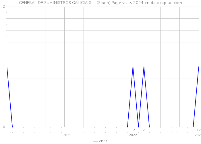GENERAL DE SUMINISTROS GALICIA S.L. (Spain) Page visits 2024 