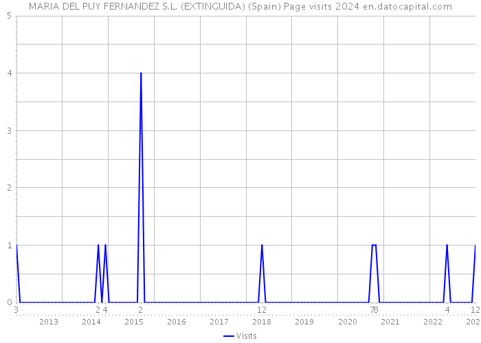 MARIA DEL PUY FERNANDEZ S.L. (EXTINGUIDA) (Spain) Page visits 2024 