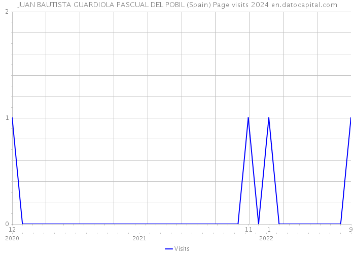 JUAN BAUTISTA GUARDIOLA PASCUAL DEL POBIL (Spain) Page visits 2024 