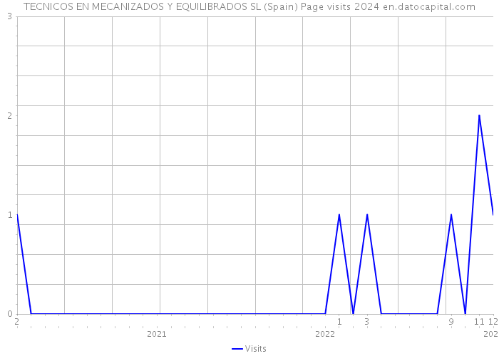 TECNICOS EN MECANIZADOS Y EQUILIBRADOS SL (Spain) Page visits 2024 