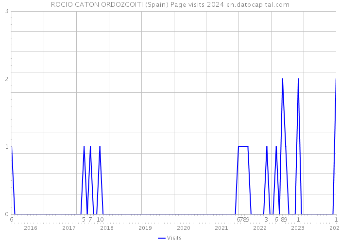 ROCIO CATON ORDOZGOITI (Spain) Page visits 2024 