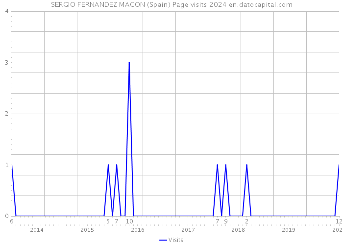 SERGIO FERNANDEZ MACON (Spain) Page visits 2024 
