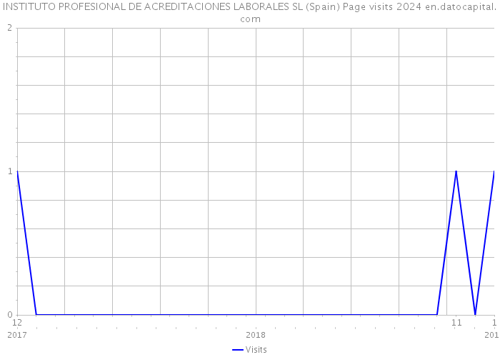 INSTITUTO PROFESIONAL DE ACREDITACIONES LABORALES SL (Spain) Page visits 2024 