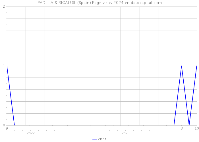 PADILLA & RIGAU SL (Spain) Page visits 2024 