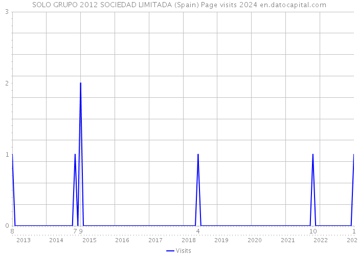 SOLO GRUPO 2012 SOCIEDAD LIMITADA (Spain) Page visits 2024 