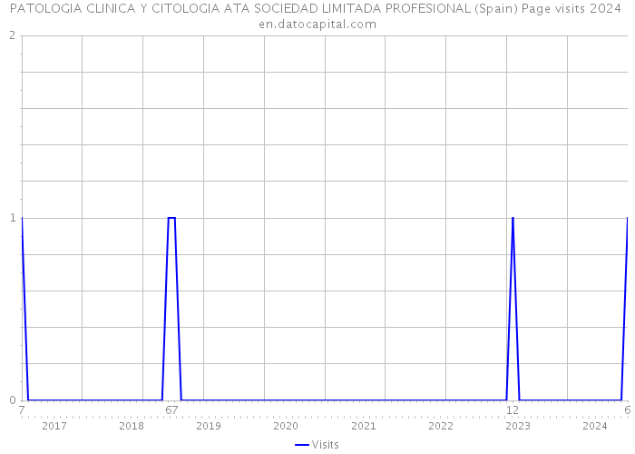 PATOLOGIA CLINICA Y CITOLOGIA ATA SOCIEDAD LIMITADA PROFESIONAL (Spain) Page visits 2024 
