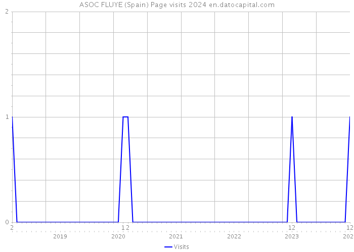 ASOC FLUYE (Spain) Page visits 2024 