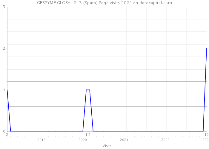 GESPYME GLOBAL SLP. (Spain) Page visits 2024 