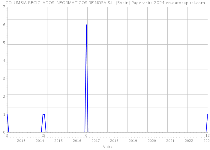 COLUMBIA RECICLADOS INFORMATICOS REINOSA S.L. (Spain) Page visits 2024 