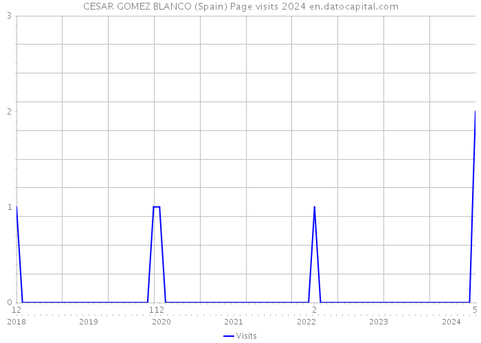 CESAR GOMEZ BLANCO (Spain) Page visits 2024 
