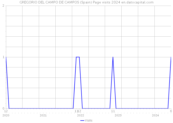 GREGORIO DEL CAMPO DE CAMPOS (Spain) Page visits 2024 