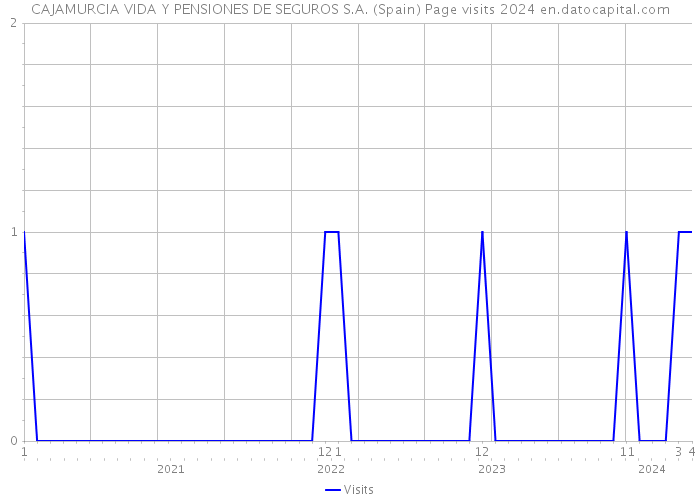 CAJAMURCIA VIDA Y PENSIONES DE SEGUROS S.A. (Spain) Page visits 2024 