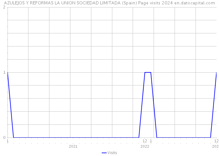 AZULEJOS Y REFORMAS LA UNION SOCIEDAD LIMITADA (Spain) Page visits 2024 