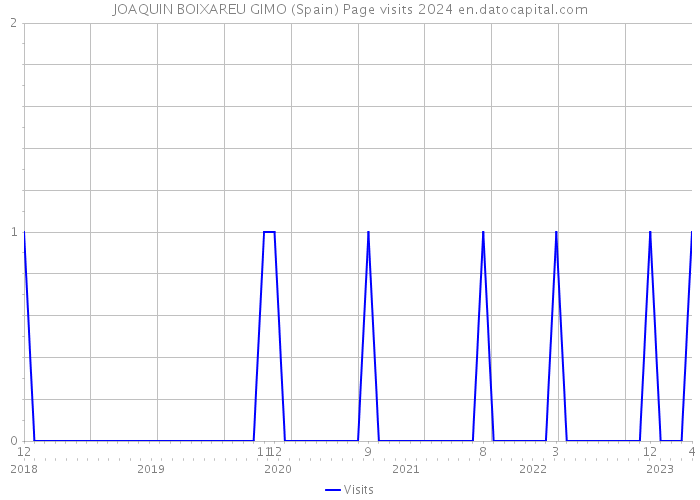 JOAQUIN BOIXAREU GIMO (Spain) Page visits 2024 