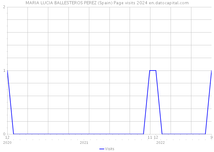 MARIA LUCIA BALLESTEROS PEREZ (Spain) Page visits 2024 