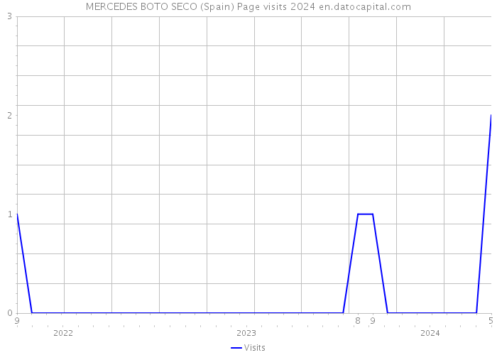 MERCEDES BOTO SECO (Spain) Page visits 2024 