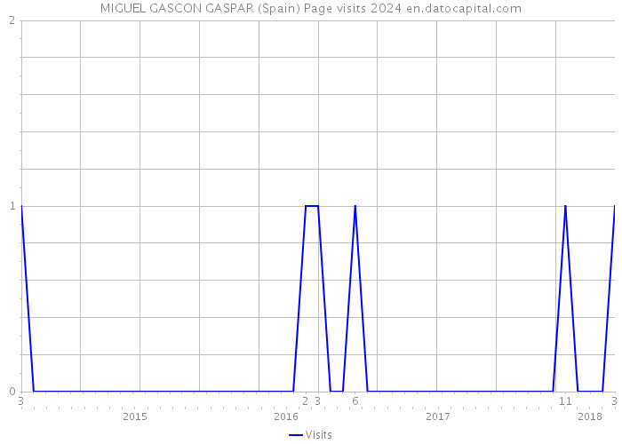 MIGUEL GASCON GASPAR (Spain) Page visits 2024 