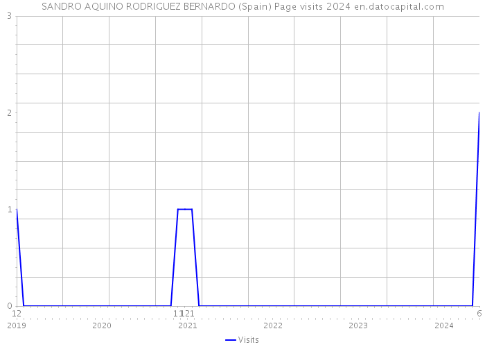 SANDRO AQUINO RODRIGUEZ BERNARDO (Spain) Page visits 2024 