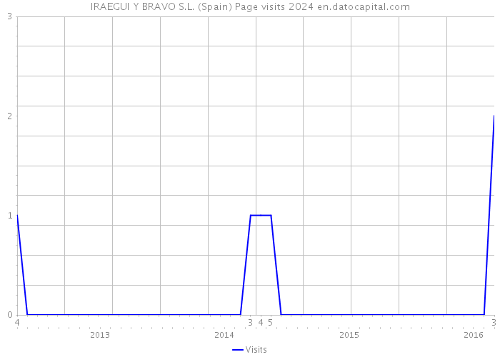 IRAEGUI Y BRAVO S.L. (Spain) Page visits 2024 