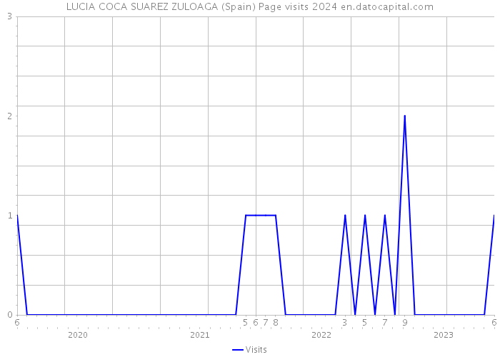 LUCIA COCA SUAREZ ZULOAGA (Spain) Page visits 2024 