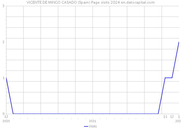 VICENTE DE MINGO CASADO (Spain) Page visits 2024 