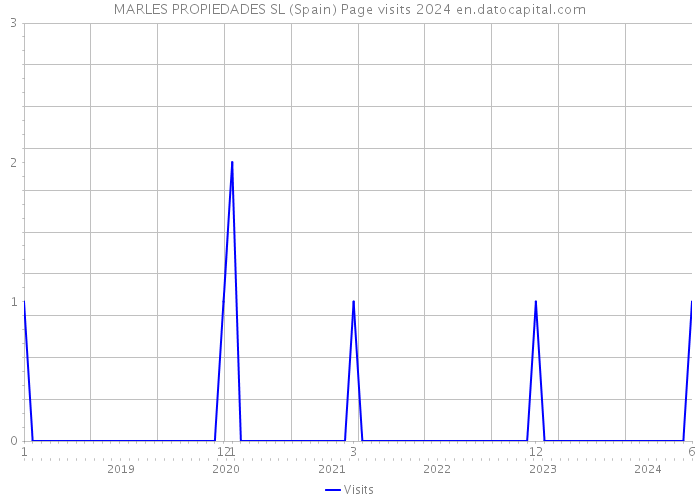 MARLES PROPIEDADES SL (Spain) Page visits 2024 