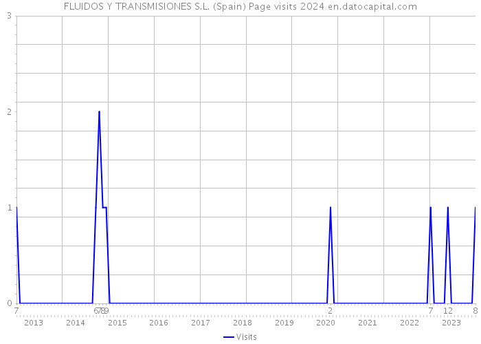 FLUIDOS Y TRANSMISIONES S.L. (Spain) Page visits 2024 