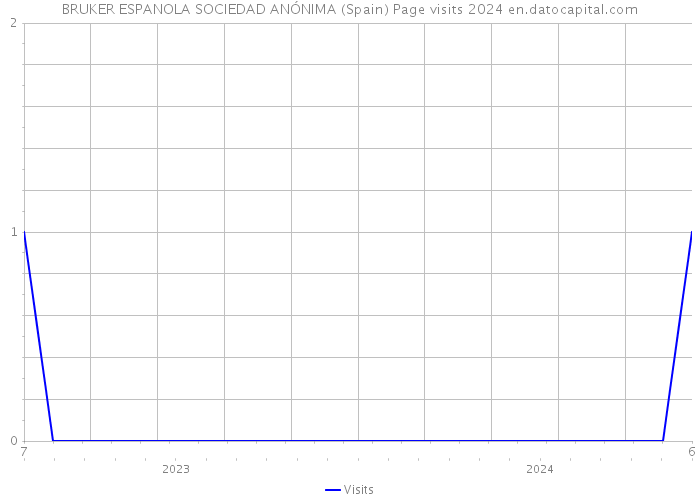 BRUKER ESPANOLA SOCIEDAD ANÓNIMA (Spain) Page visits 2024 