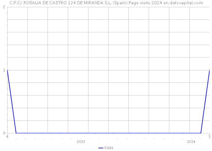 C.P.C/ ROSALIA DE CASTRO 124 DE MIRANDA S.L. (Spain) Page visits 2024 