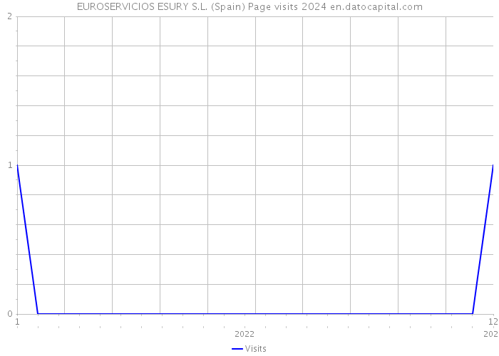 EUROSERVICIOS ESURY S.L. (Spain) Page visits 2024 